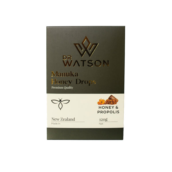 Dr Watson Manuka Honey Drops 120g (non-CBD) - Ginger & Echinacea